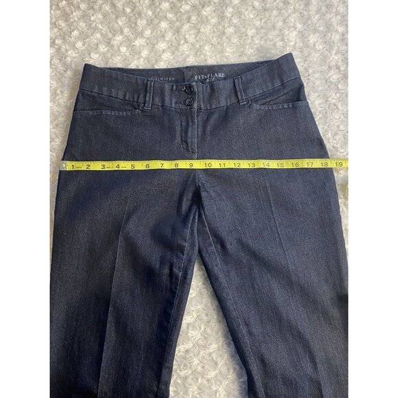 The Limited Denim Fit & Flare 678 Women’s Jeans Size 4 R Dark Trouser Denim - Picture 8 of 12